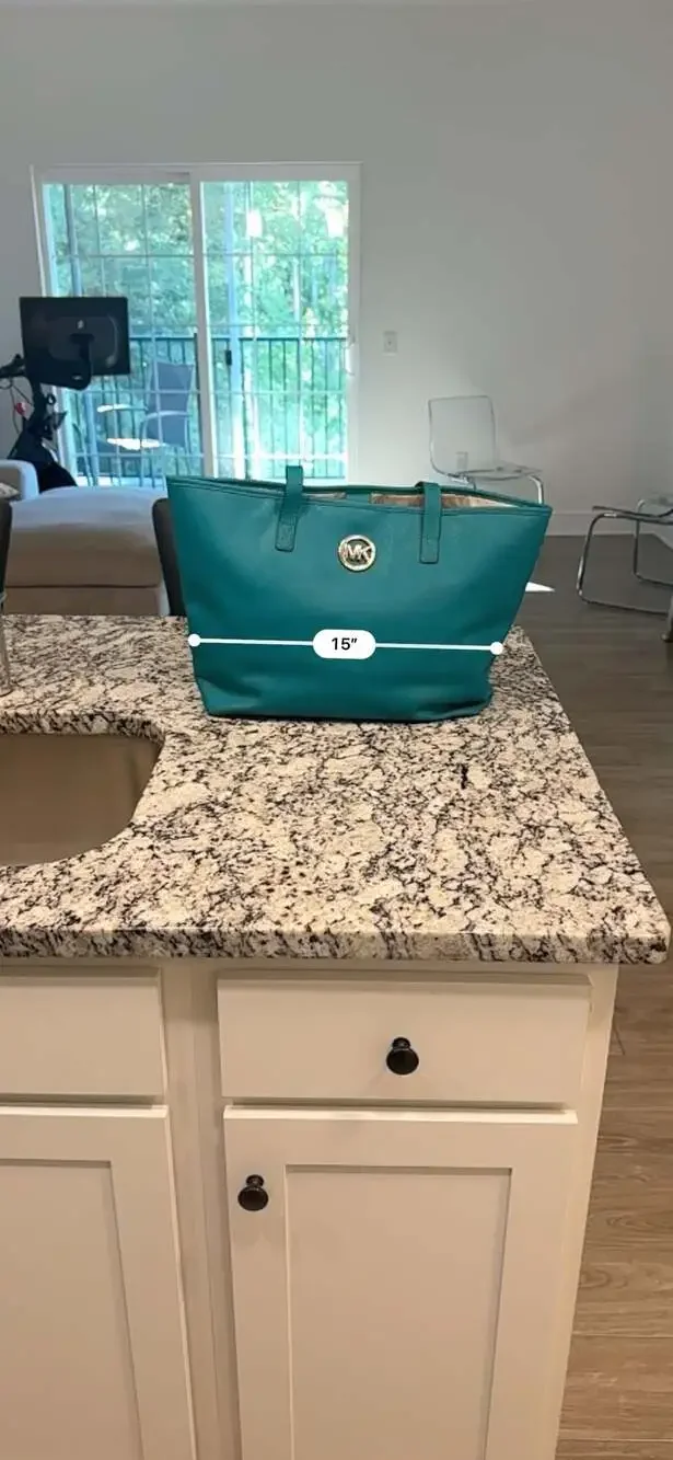 Michael Kors Jet Set Travel Tote Teal Saffiano Leather Shoulder Bag Purse